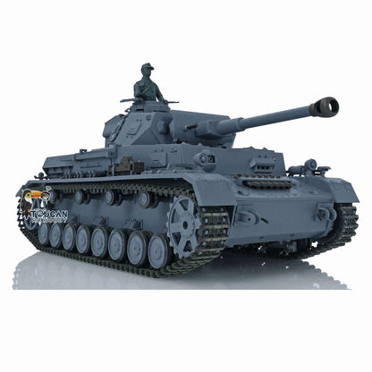 2.4G Henglong 1/16 RC Tank Model 3859 Plastic German Panzer IV F2 RTR 7.0 Tank Model w/ Smoking Gearbox BB Shooting Road Wheels Tracks