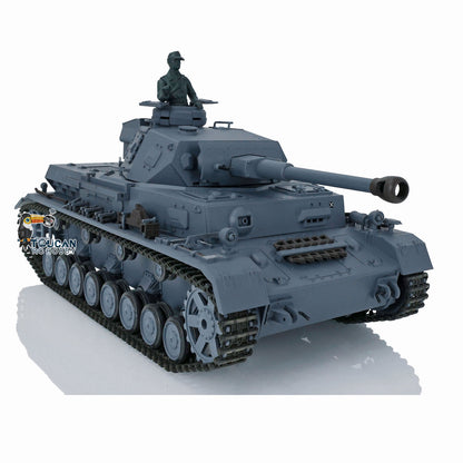 2.4G Henglong 1/16 RC Tank Model 3859 Plastic German Panzer IV F2 RTR 7.0 Tank Model w/ Smoking Gearbox BB Shooting Road Wheels Tracks