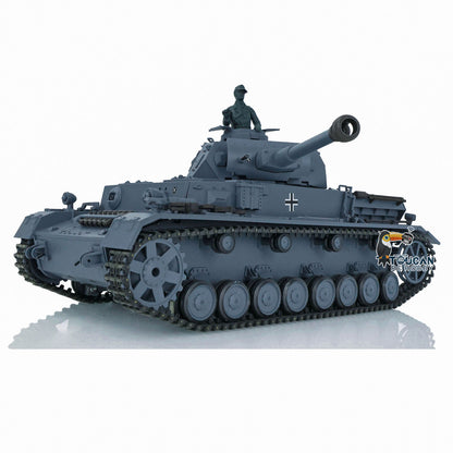 2.4G Henglong 1/16 RC Tank Model 3859 Plastic German Panzer IV F2 RTR 7.0 Tank Model w/ Smoking Gearbox BB Shooting Road Wheels Tracks