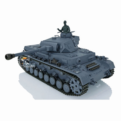 2.4G Henglong 1/16 RC Tank Model 3859 Plastic German Panzer IV F2 RTR 7.0 Tank Model w/ Smoking Gearbox BB Shooting Road Wheels Tracks