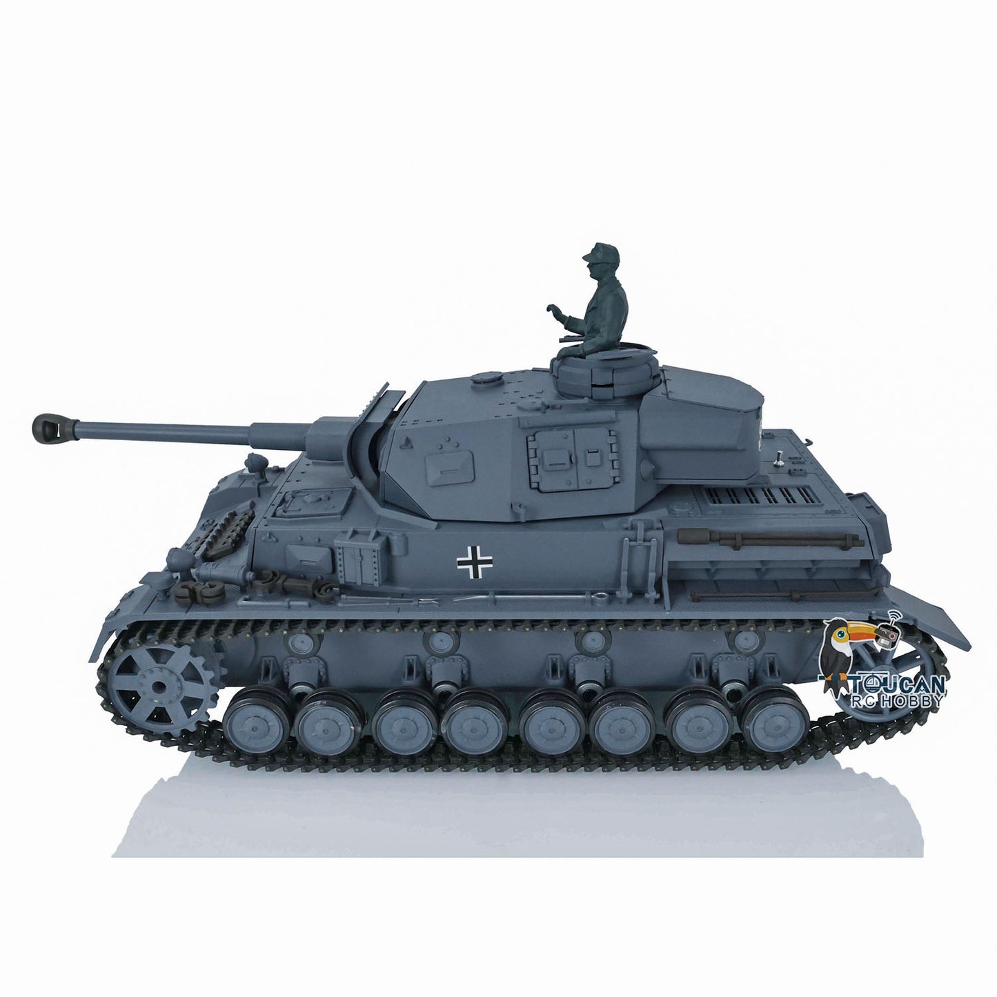 2.4G Henglong 1/16 RC Tank Model 3859 Plastic German Panzer IV F2 RTR 7.0 Tank Model w/ Smoking Gearbox BB Shooting Road Wheels Tracks