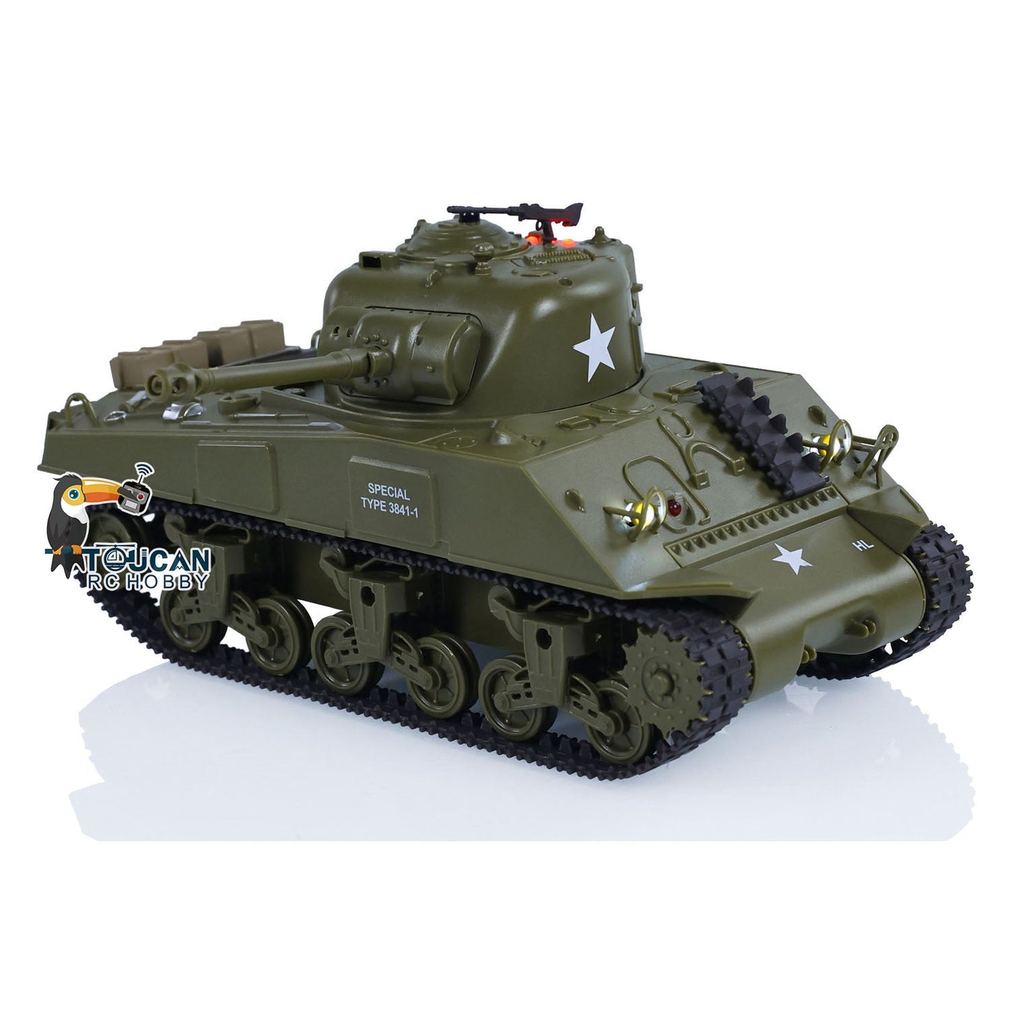 HengLong 1/30 M26 3841-02 2.4G Pershing RC Panzer Remote Control Battle Tank Infrared Combating Painted Assembled Military Model