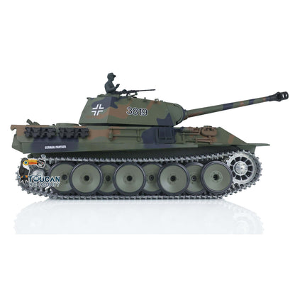 Henglong 1/16 Upgraded Radio Control Tank Model German Panther 3819 w/ 360 Degrees Rotating Turret Metal Sprocket Wheels Tracks