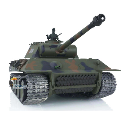 Henglong 1/16 TK7.0 Upgraded German Panther RTR RC Tank Model 3819 w/ FPV 360 Degrees Rotating Turret Metal Tracks Engine Sound