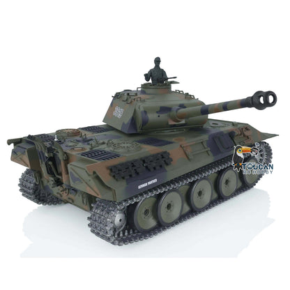 Henglong 1/16 Upgraded Radio Control Tank Model German Panther 3819 w/ 360 Degrees Rotating Turret Metal Sprocket Wheels Tracks