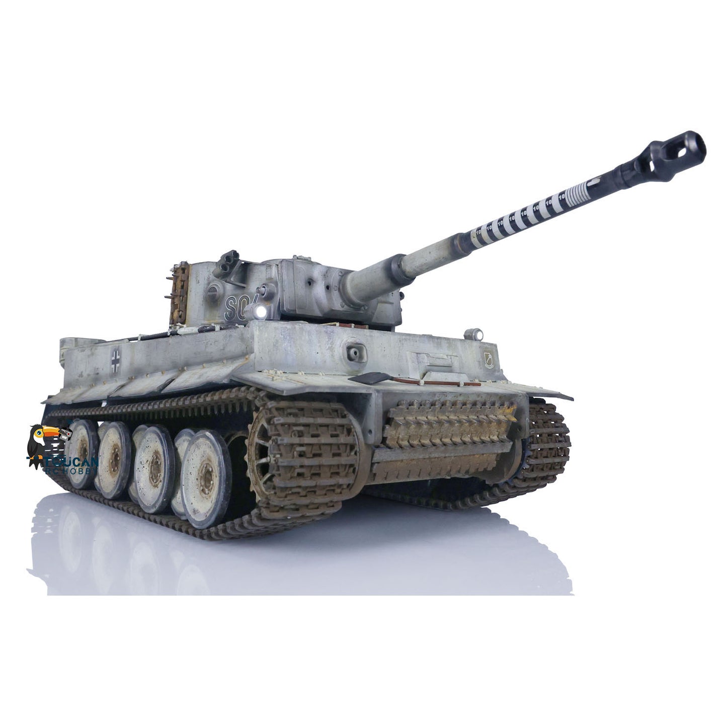 1:16 Henglong RTR RC Tank Pro 7.0 Tiger I 3818 Remote Control Military Cars FPV Hand Spray Painting Color Road Wheels 360 Turret