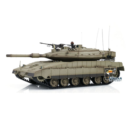 IN STOCK Henglong RC Tank TK7.0 IDF Merkava MK IV RC Main Battle Tank Infrared Combating Turret Rotation Standard Edition 3958-1