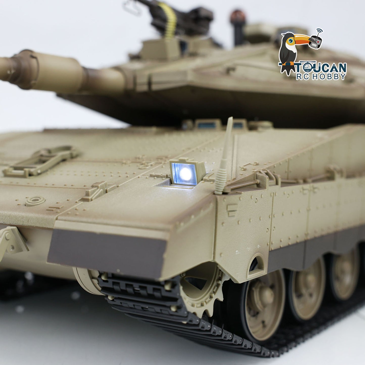 IN STOCK Henglong RC Tank TK7.0 IDF Merkava MK IV RC Main Battle Tank Infrared Combating Turret Rotation Standard Edition 3958-1