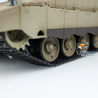 Heng Long 1:16 Military RC Battle Tank IDF Merkava MK IV 3958 With Turret 360 Rotating Barrel Recoil BB Shooting Bullets Model