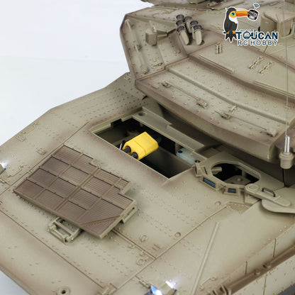 IN STOCK Henglong RC Tank TK7.0 IDF Merkava MK IV RC Main Battle Tank Infrared Combating Turret Rotation Standard Edition 3958-1