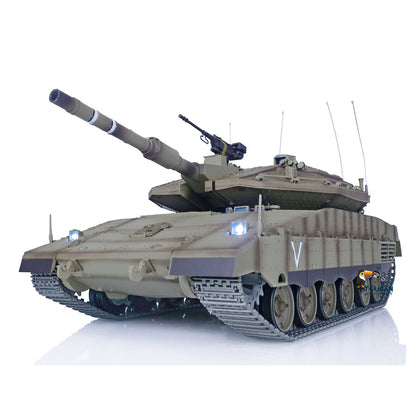 Heng Long 1:16 RC Main Battle Tank IDF MerkavMa K IV FPV 3958 Upgrade Edition With metal Tracks Driving Wheels Idlers FPV Camera