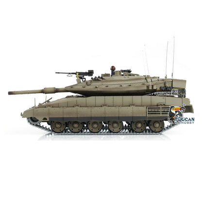 Radio Control Tank 1/16 Heng Long IDF Merkava MK IV 3958 Comes With 360 Turret Rotary Upgrade Edition Recoil Barrel Sound Light RTR