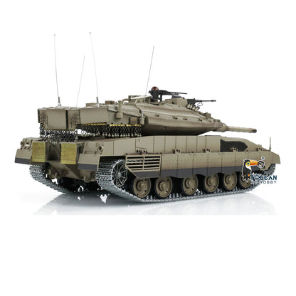 Heng Long RC Tanks Model 1/16 Scale IDF Merkava MK IV With Airsoft Open Fire Smoking 360 Turret Rotary Recoil Barrel