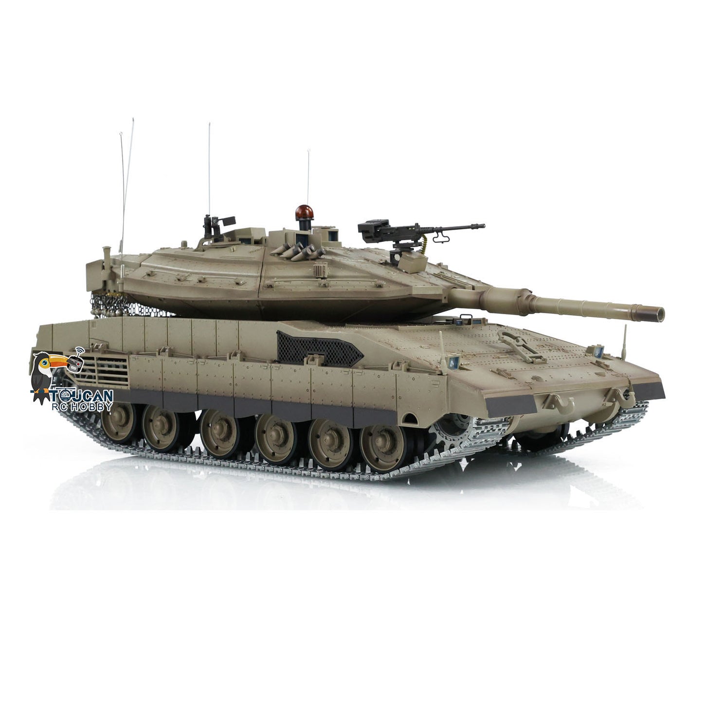 Radio Control Tank 1/16 Heng Long IDF Merkava MK IV 3958 Comes With 360 Turret Rotary Upgrade Edition Recoil Barrel Sound Light RTR