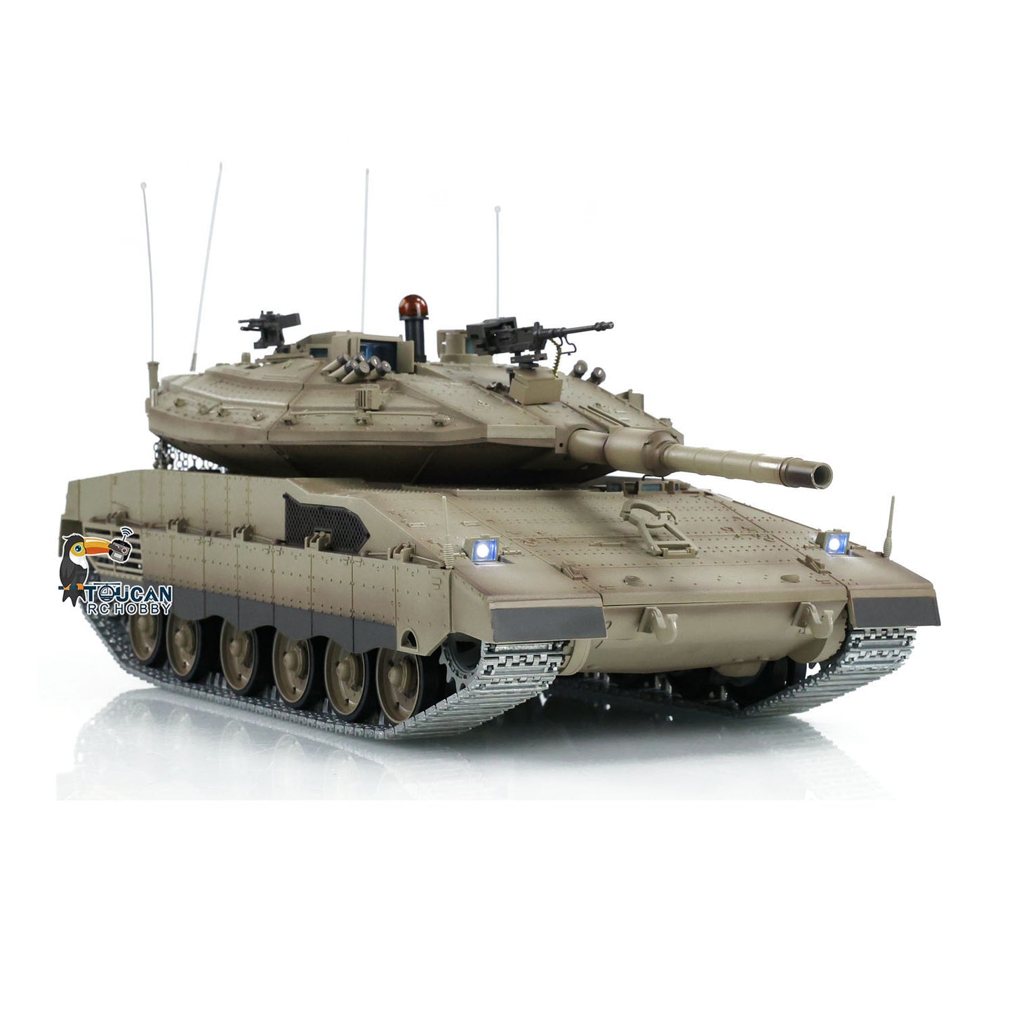 1:16 IR System RC Military Main Battle Tanks Heng Long IDF Merkava MK IV 3958 Upgraded Promotion Edition With Barrel Recoil