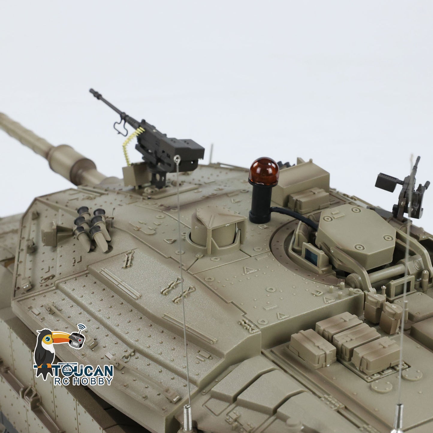 Heng Long RC Tanks Model 1/16 Scale IDF Merkava MK IV With Airsoft Open Fire Smoking 360 Turret Rotary Recoil Barrel