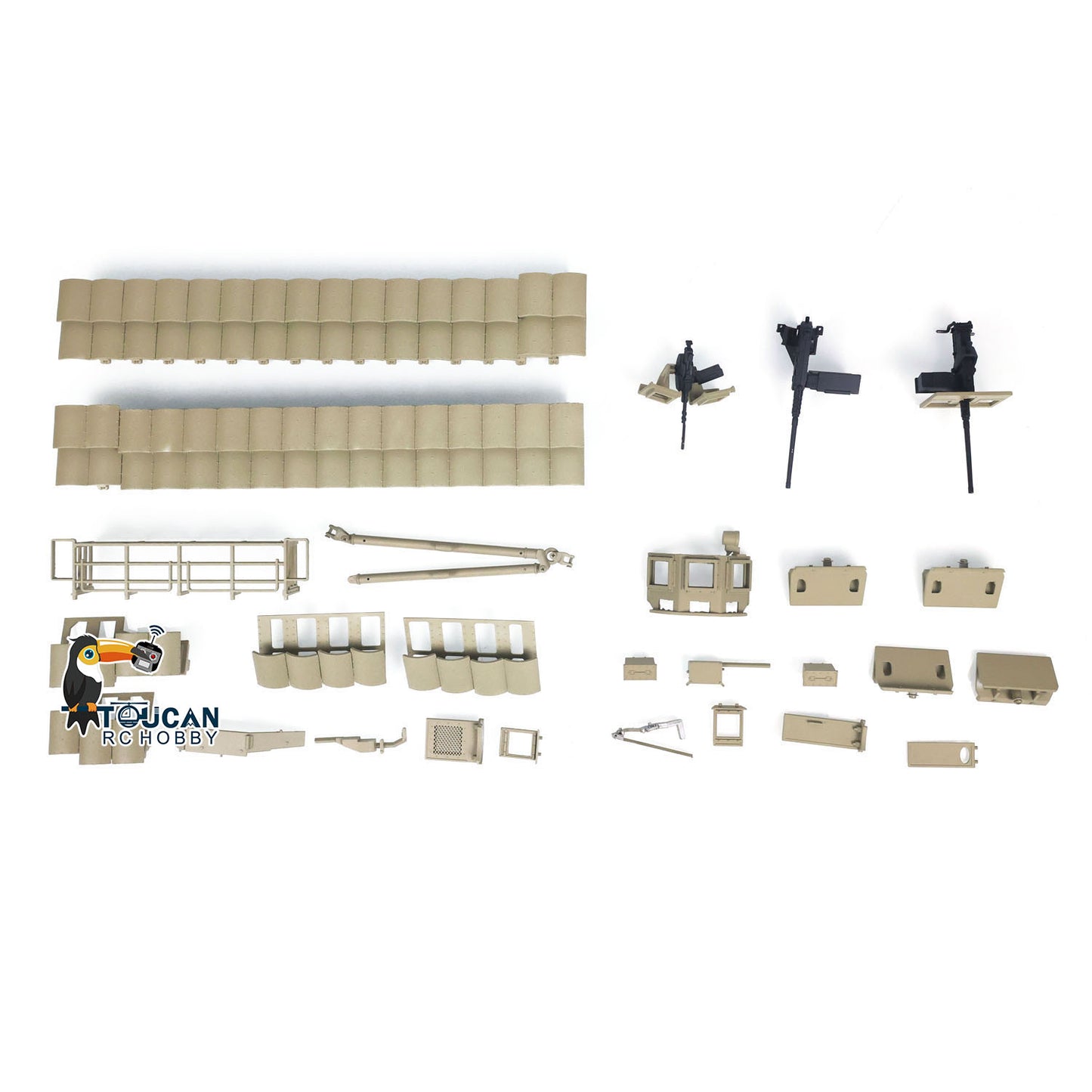 U.S.A M1A2 Abrams TUSKII Upgrade Metal Set for Tamiya Henglong Trumpeter 1/16 Scale Plastic RC Tanks to Modification DIY