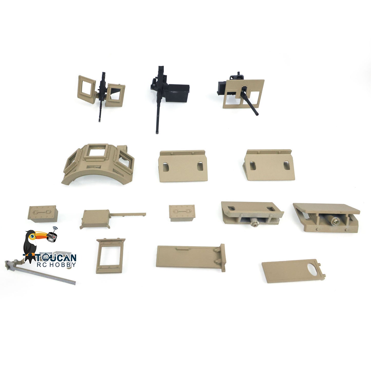 U.S.A M1A2 Abrams TUSKII Upgrade Metal Set for Tamiya Henglong Trumpeter 1/16 Scale Plastic RC Tanks to Modification DIY