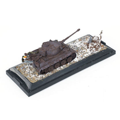 Henglong Static Tank Model 1/72 Scale Germany Tiger I 3818 Finished Tank Toy Weathered Effect Painted Without Motor Radio System