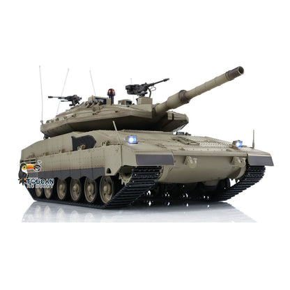 1:16 Scale 2.4GHz 7.0 3958 -1 RC Tank IDF Merkava MK IV Metal Driving Gearbox Steel Gears Military Tanks Collections Display