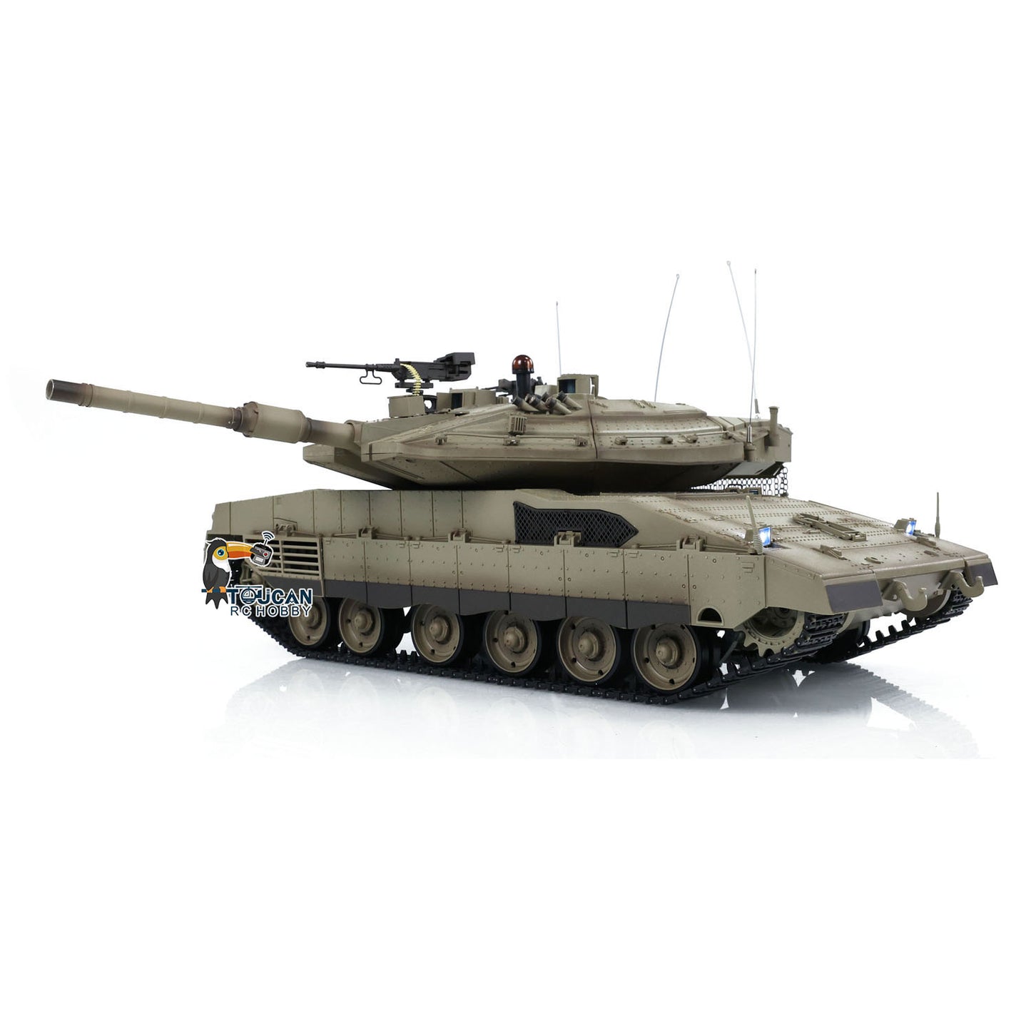 IN STOCK Henglong RC Tank TK7.0 IDF Merkava MK IV RC Main Battle Tank Infrared Combating Turret Rotation Standard Edition 3958-1