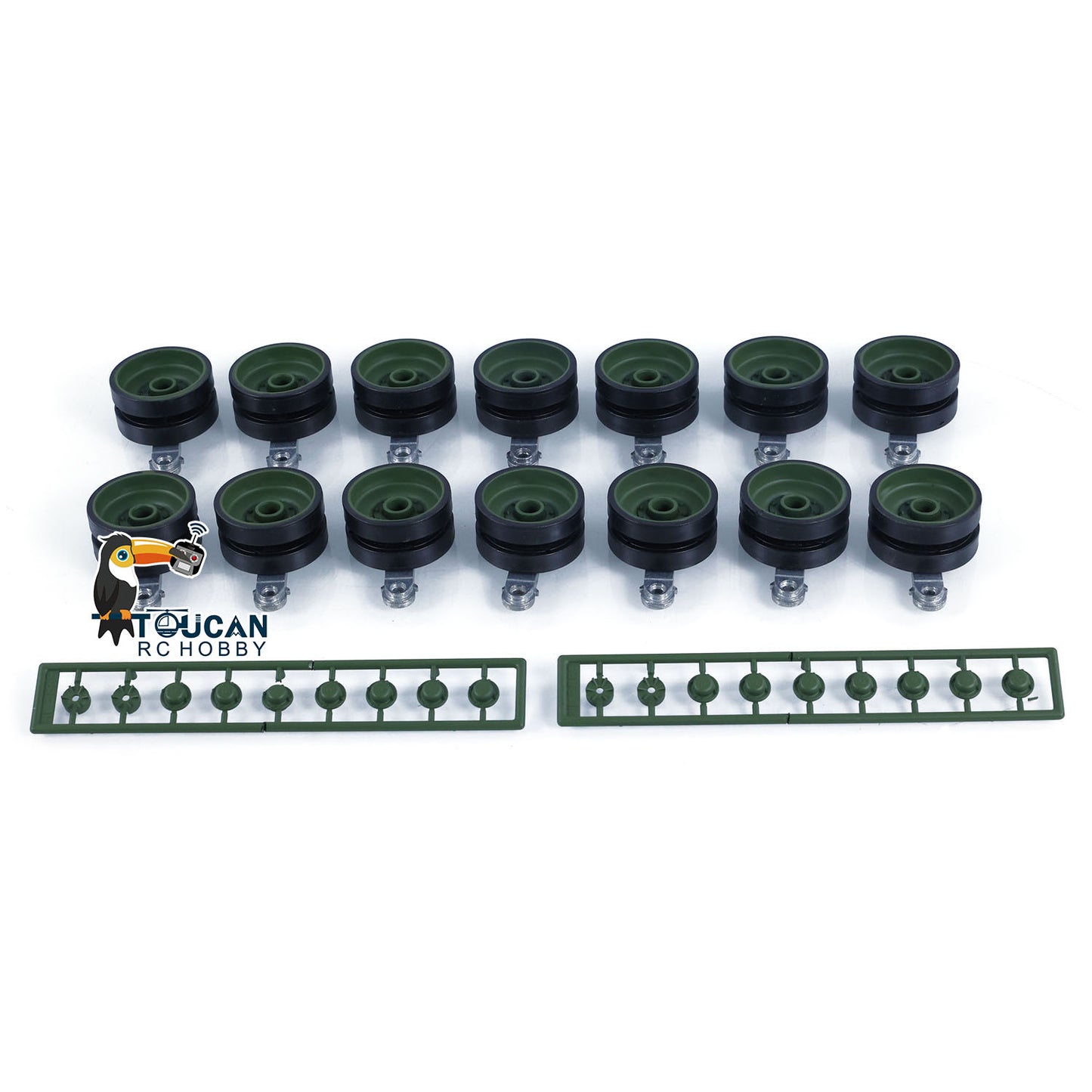 Henglong Plastic Road Wheels for 1/16 Scale German Leopard2A6 RC Tank 3889 Radio Controlled Military Car DIY Models