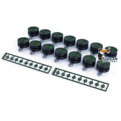 Henglong Plastic Road Wheels for 1/16 Scale German Leopard2A6 RC Tank 3889 Radio Controlled Military Car DIY Models