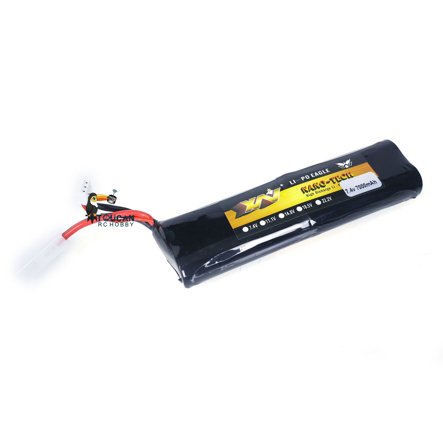 7000mAh 7.4V Lithium Polymer Battery Rechargable for Heng Long 1/16 Scale RC Tank Model USA Abrams German 3918 Tiger I 3818