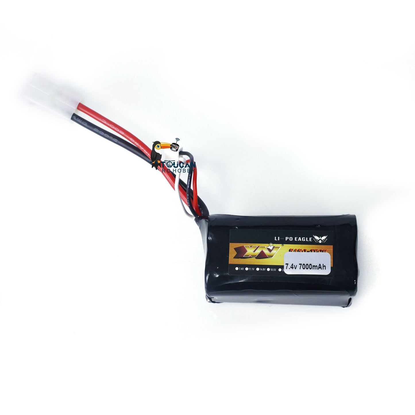 7000mAh 7.4V Lithium Polymer Battery Rechargable for Heng Long 1/16 Scale RC Tank Model USA Abrams German 3918 Tiger I 3818