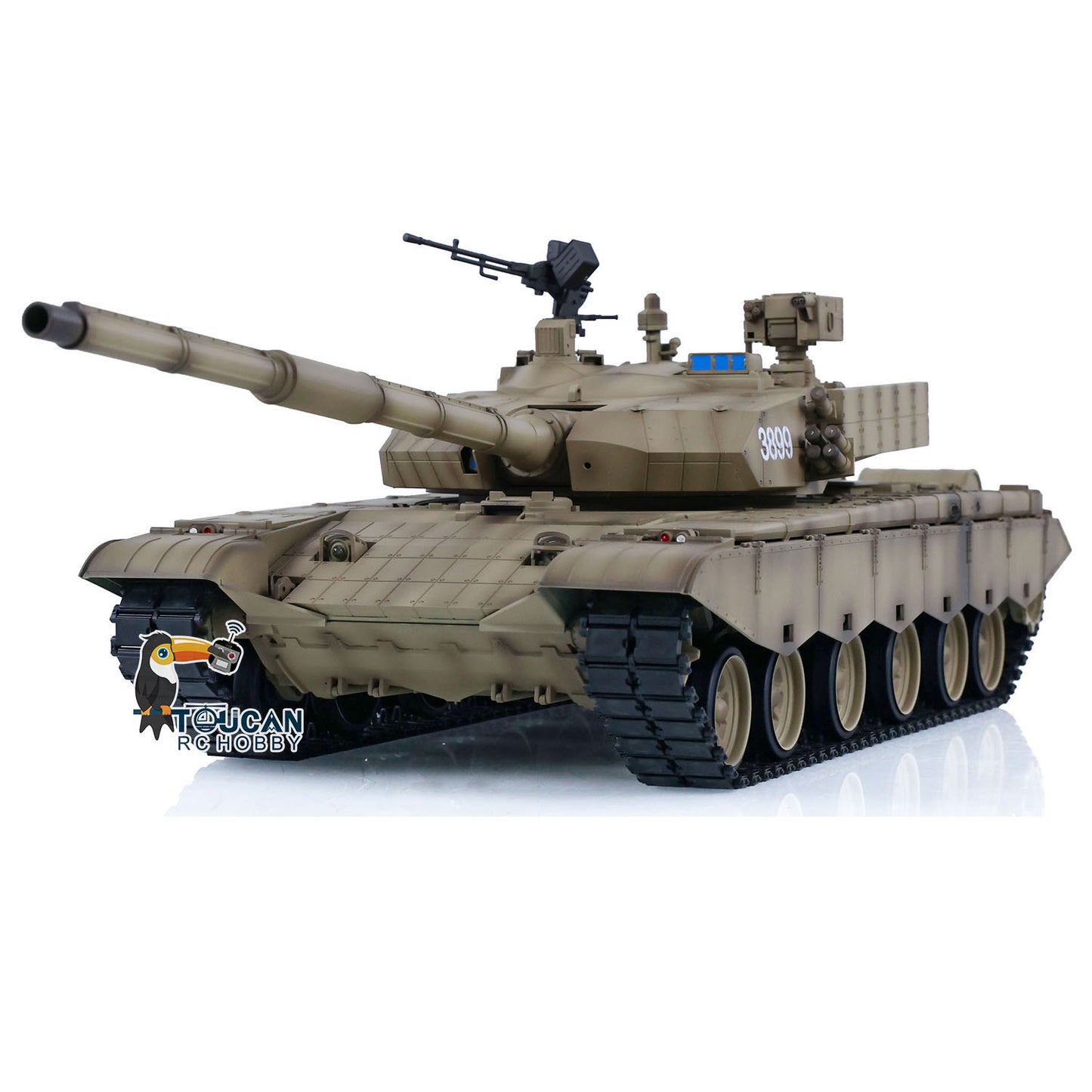 Henglong 1/16 7.0 Upgraded Chinese 99A RTR RC Panzer Remote Controlled Military Car Tank Model DIY 3899A W/ 360 Turret Toys