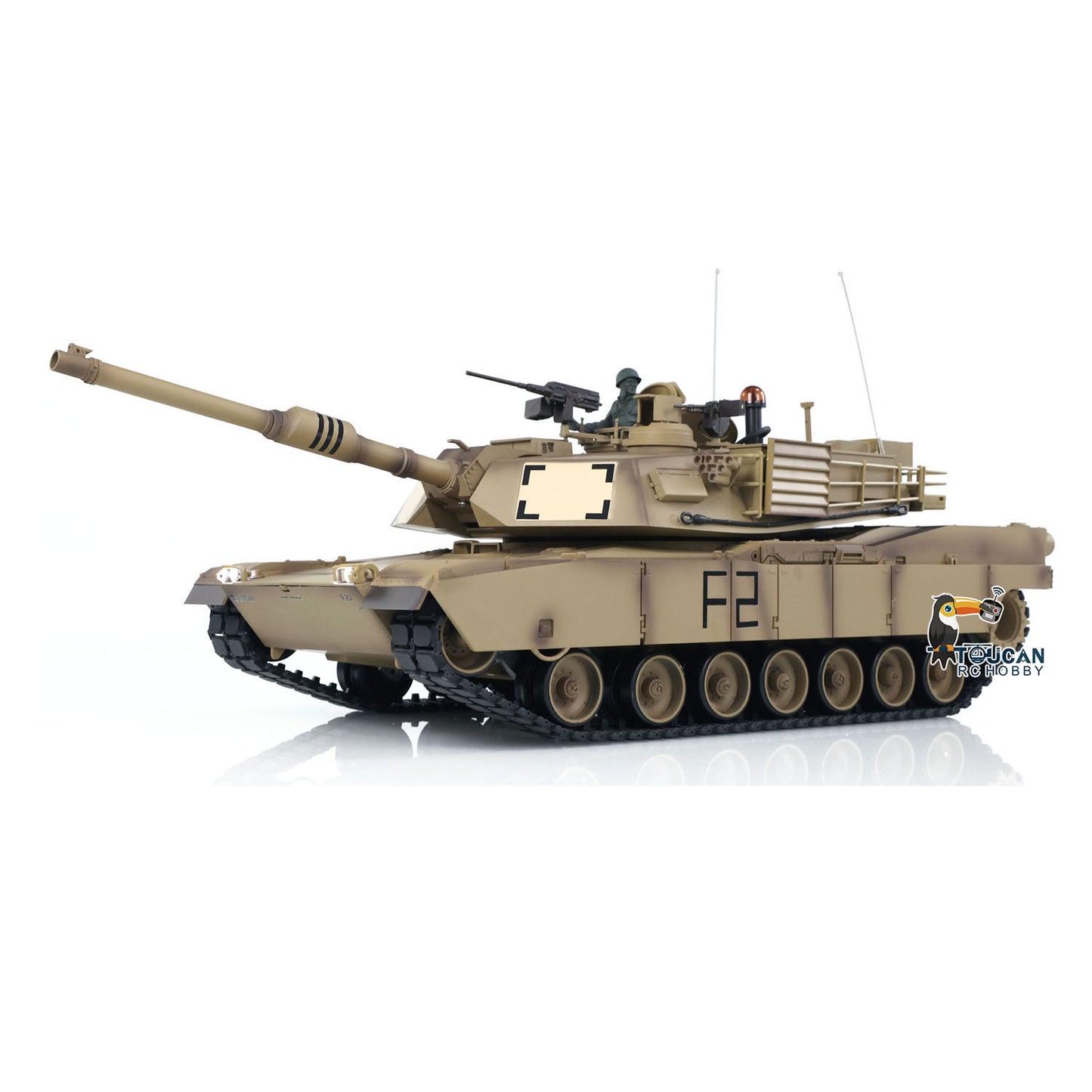 Henglong 1:16 Scale 2.4Ghz 7.0 USA M1A2 Abrams RTR RC Tank 3918 Model 340 Turret 1800MAH Battery Charger For Collections