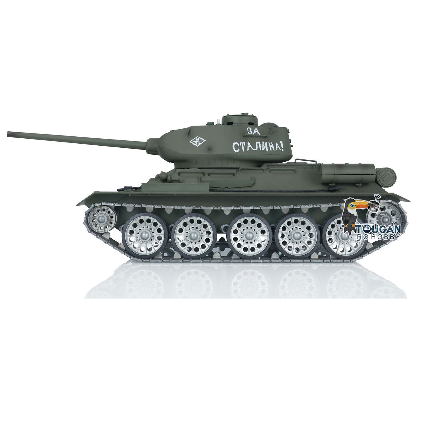 Henglong 7.0 1/16 Scale Soviet T34-85 RTR RC Tank 3909 360 Degrees Turret Barrel Recoil Metal Wheels Tracks BB Shooting Unit IR