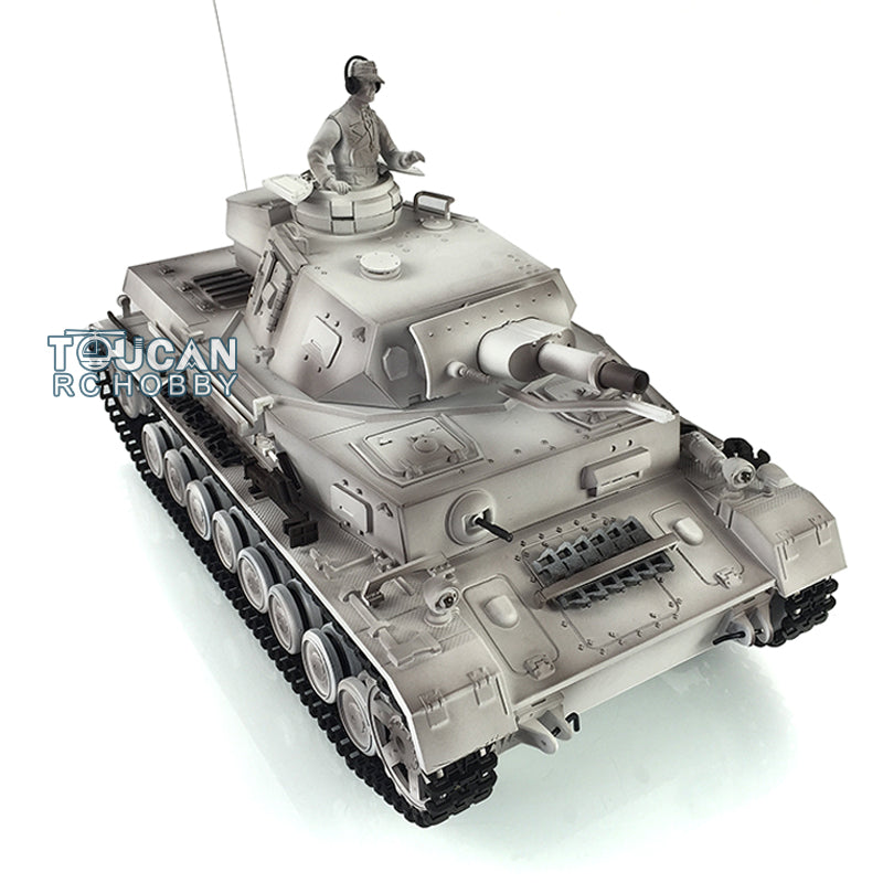 Henglong 1/16 Upgraded Radio Control Tank 3858 Panzer IV F Battle Tank TK7.0 Version Metal Tracks Idler Sprocket Wheels BB Shooting