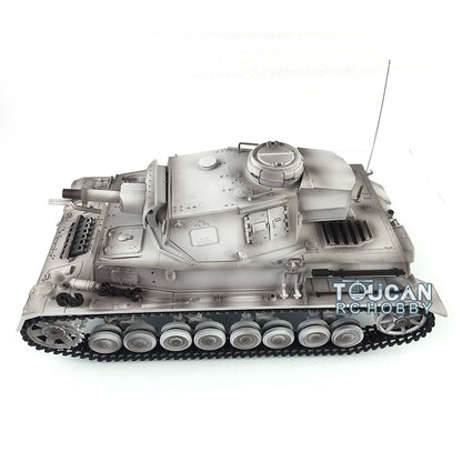 Henglong 1/16 Upgraded Radio Control Tank 3858 Panzer IV F Battle Tank TK7.0 Version Metal Tracks Idler Sprocket Wheels BB Shooting