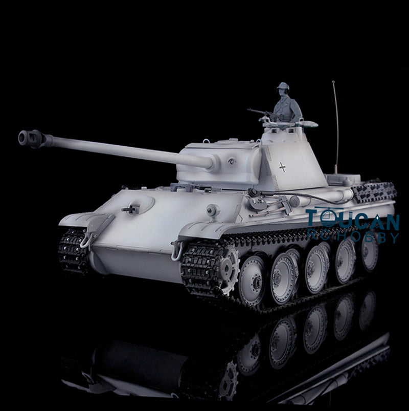 Henglong Remote Control Tank Model TK7.0 German Panther G 3879 1/16 Plastic RC Tank Model W/ FPV 360 Degrees Rotating Turret 2 Sounds