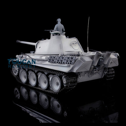 Henglong 1/16 TK7.0 RC Tank Plastic German Panther G 3879 RTR BB Shooting Tank w/ 360 Degrees Rotating Turret Infrared Battle System