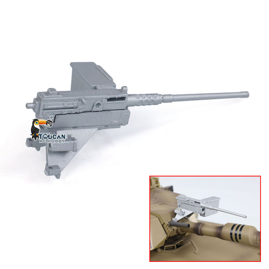 Metal Front Machine Gun Upgraded Part for 1/16 Henglong USA 3918 Abrams Radio Control Tank Model DIY Decorative Accessory