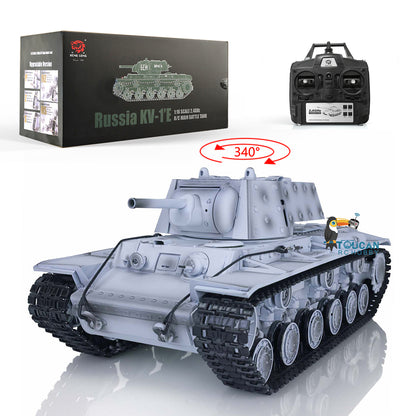 Henglong 1/16 TK7.0 3878 Upgraded Remote Control Tank RTR RC Tank w/ FPV Smoking 360 Degrees Rotating Turret Metal Idler Sprocket