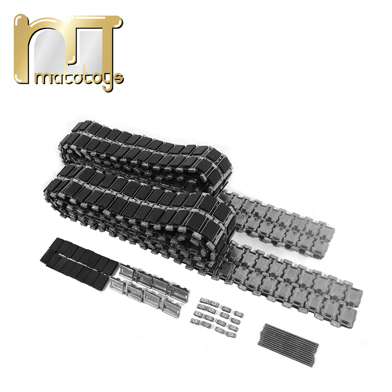 MATO MT213 A Pair of Metal Tracks With Rubber Pads for Henglong 1/16 British Challenger 2 3908 RC Tank Model Upgraded Accessories