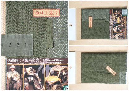 Soldier Camouflage Net for Henglong 1/16 RC Panzer Radio Control Tank 3838 USA M26 Emulated Model Tiger I DIY Car Bulldog 3839