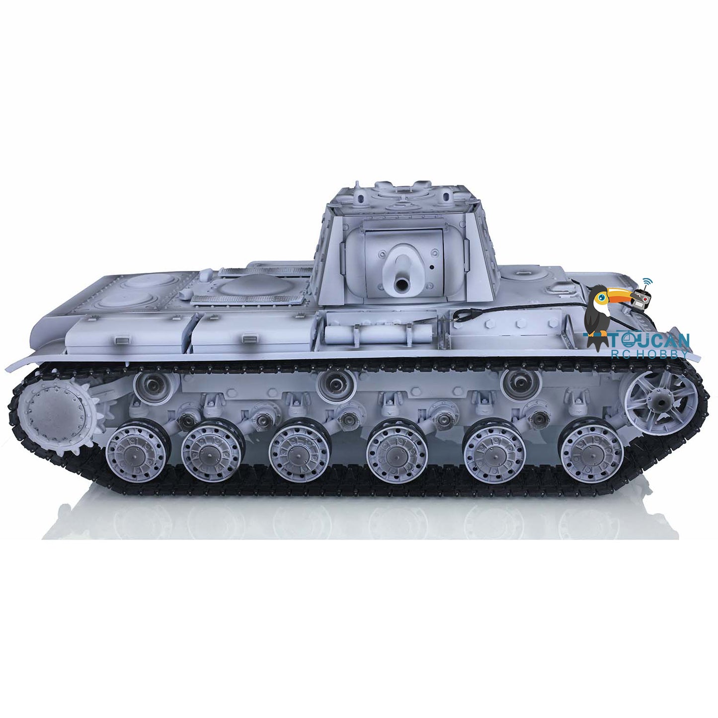 Henglong RC Tank Model 1/16 TK7.0 Plastic 3878 Soviet Union KV-1 w/ FPV 360 Degrees Rotating Turret BB Shooting Sound Effect 2.4Ghz