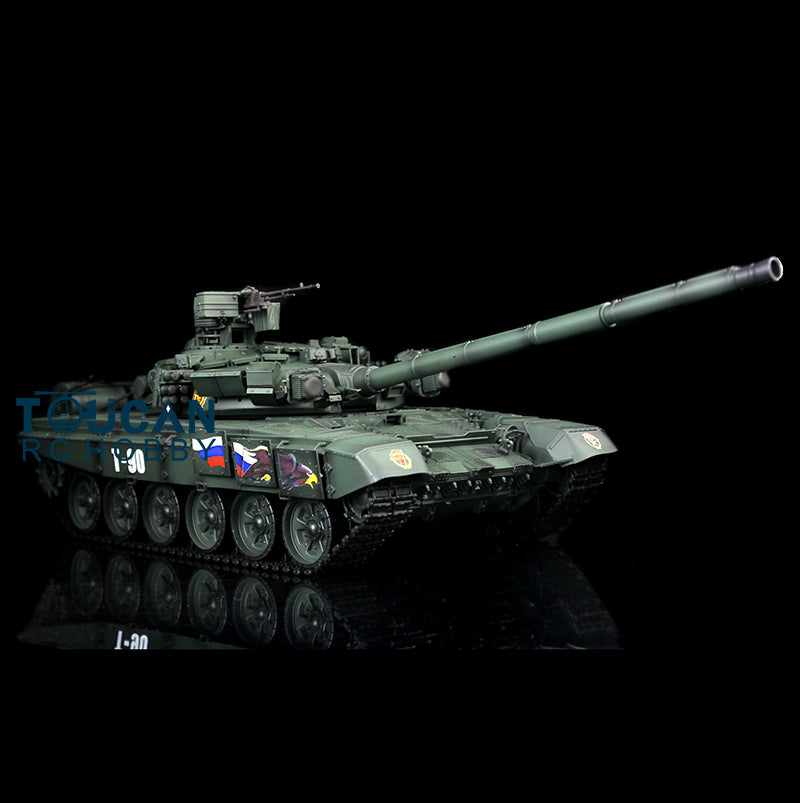 Henglong 1/16 RC Tank Model 3938 T90 W/ Metal Chassis 7.1 Version Sound Effect 360 Degrees Rotating Turret Infrared System Flash