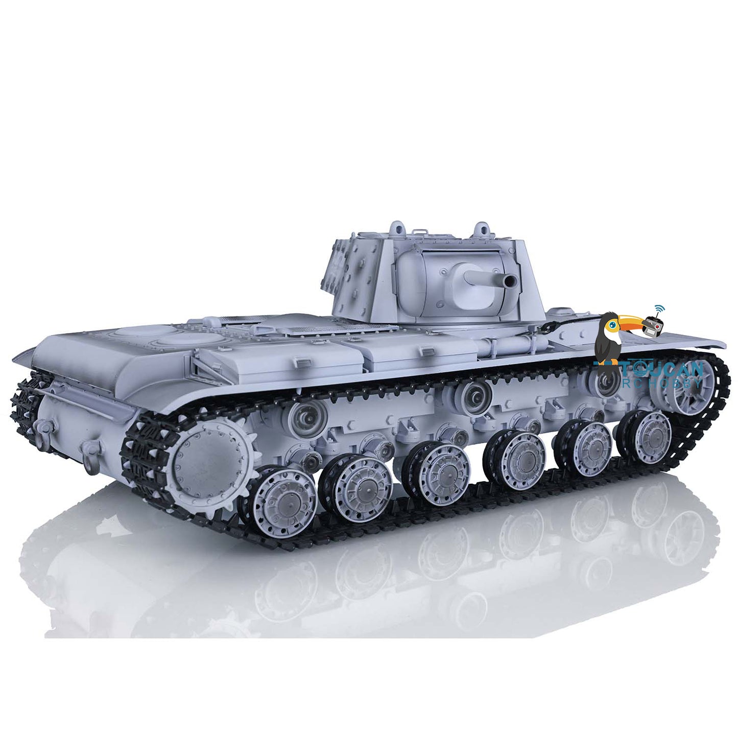 Henglong 1/16 TK7.0 RC Tank 3878 Customized Soviet KV-1 w/ 360 Degrees Rotating Turret Metal Tracks Road Wheels Tracks Sprocket Wheel