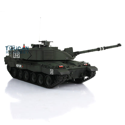 2.4Ghz Henglong 1:16 7.0 British Challenger II RTR RC Tank 3908 360 Degrees Turret Remote Control Model Battery Charger Sound