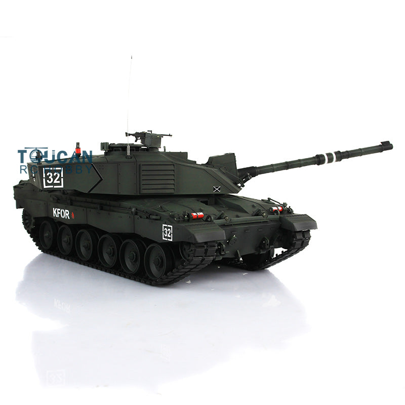 Henglong 1:16 7.0 2.4Ghz Upgrade Edition UK Challenger II RTR RC Tank Model 3908 BB Shooting Unit IR Metal Tracks Idlers Sprockets