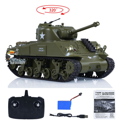 HengLong 1/30 M26 3841-02 2.4G Pershing RC Panzer Remote Control Battle Tank Infrared Combating Painted Assembled Military Model