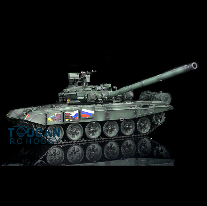 Henglong 1/16 RC Tank 3938 T90 W/ Metal Chassis Plastic Hull 7.1 Mainboard Sound Effects 360 Degrees Rotating Infrared BB Shooting