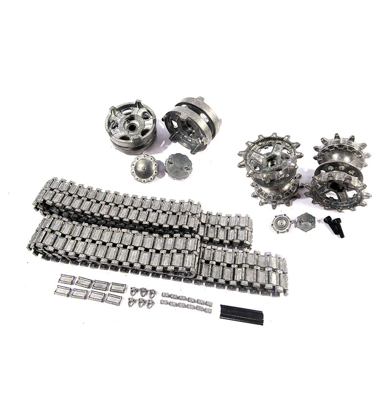 Mato 1/16 HengLong Russian T90 RC Tank Model 3938 Upgraded Part Metal Tracks Sprockets Idler Wheels MT211 Accessories Sets