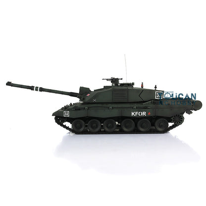 Henglong 1/16 Scale 7.0 British Challenger II RC Tank 3908 RTR 360 Degrees Turret Motor Gearbox Metal Tracks W/ Rubber Pads Wheels