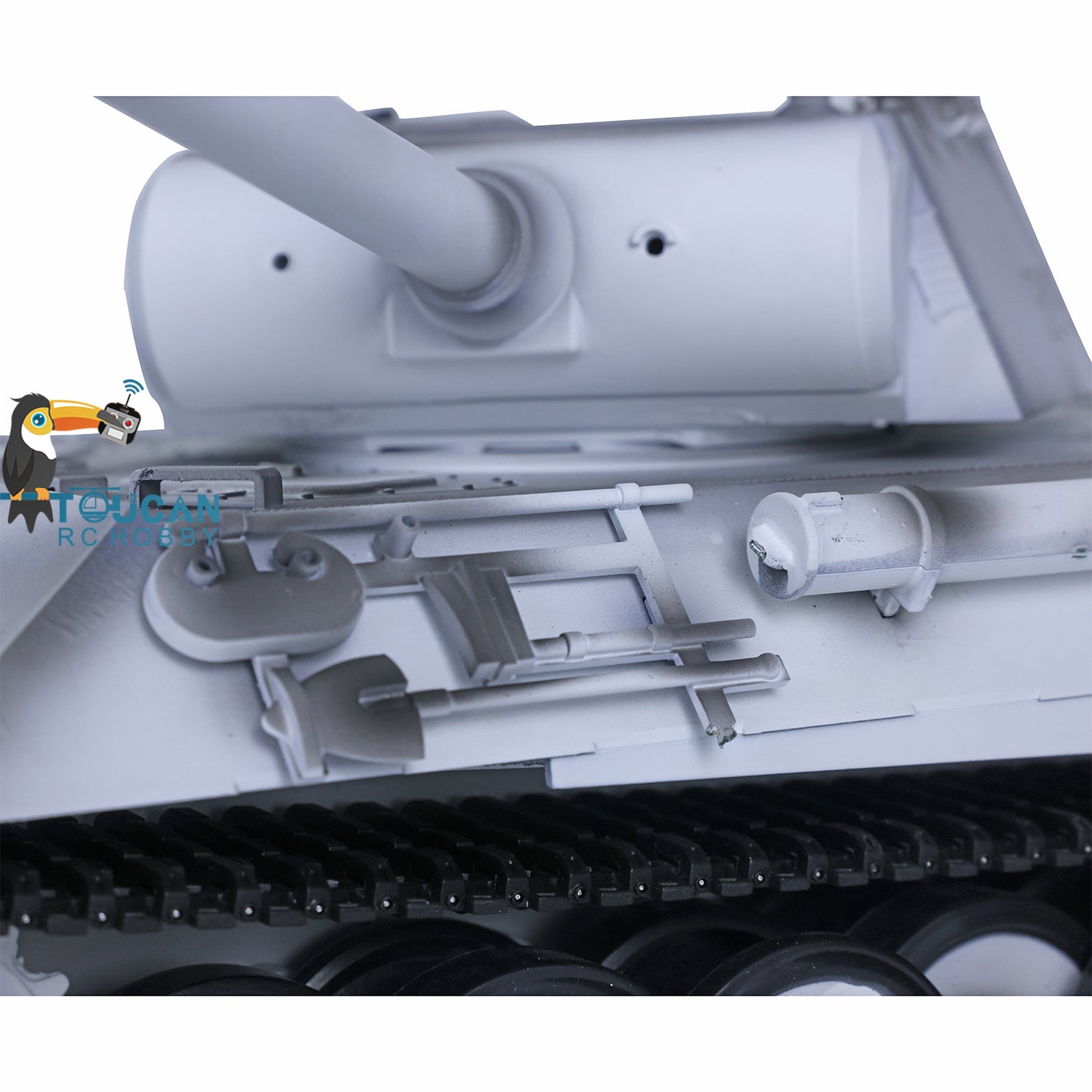 Henglong 1/16 Scale Remote Control Tank Model 7.0 Version Plastic German Panther 3819 w/ Gearbox Turret Road Wheel Smoking Engine Sound